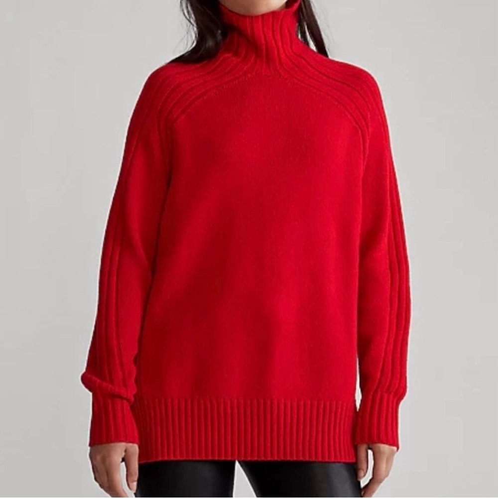 Polo Ralph Lauren Red X Friends Wool Cashmere Blend Turtleneck Sweater Red Small